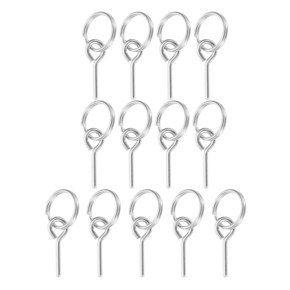 

15pcs Tent Connector Fiber Rod Lightweight Wind Resistant Stable Quick Installation Camping Accessories Galvanized Iron Travel