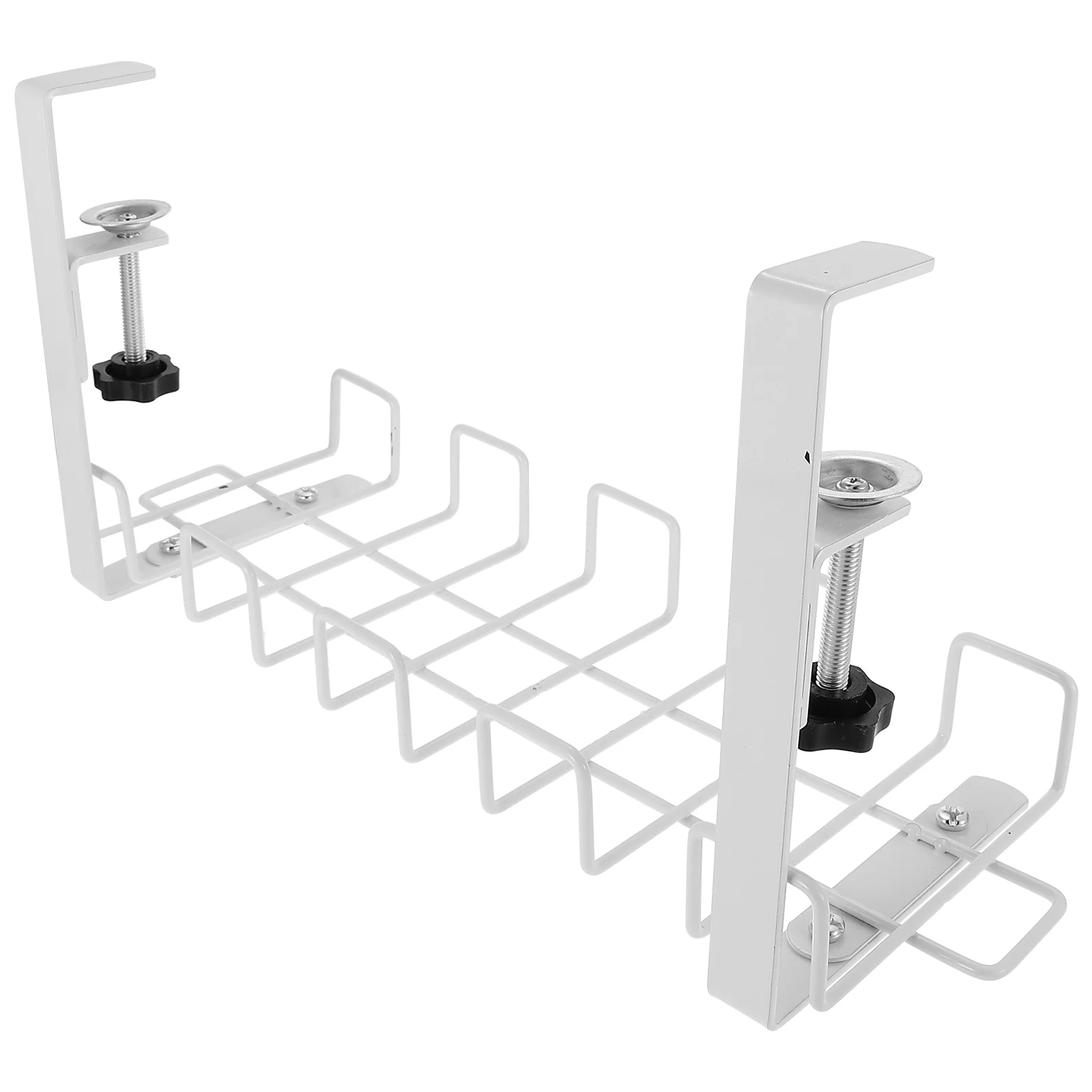 

Under Desk Cable Organizer Cord Management Basket Metal Wire Strip Holder Home Office Cord Organizer Tidy Storage