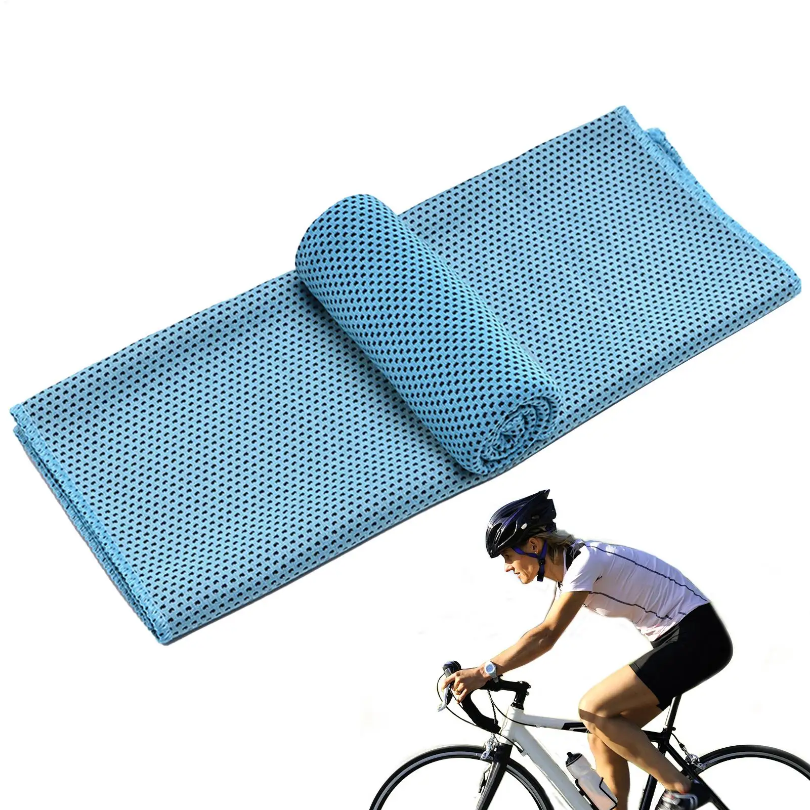 30x90cm Cooling Towels for Neck Face, Soft Breathable Ice Silk Sports Towel, Quick Dry Sweat Wicking Gym Running Camping Travel