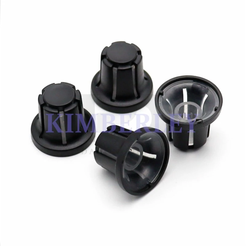 3 Piece 19.5×16 Plastic light-transmitting Knob Cap Potentiometer Knob Cap Power Amplifier Volume Knob Cap Electronic Switch