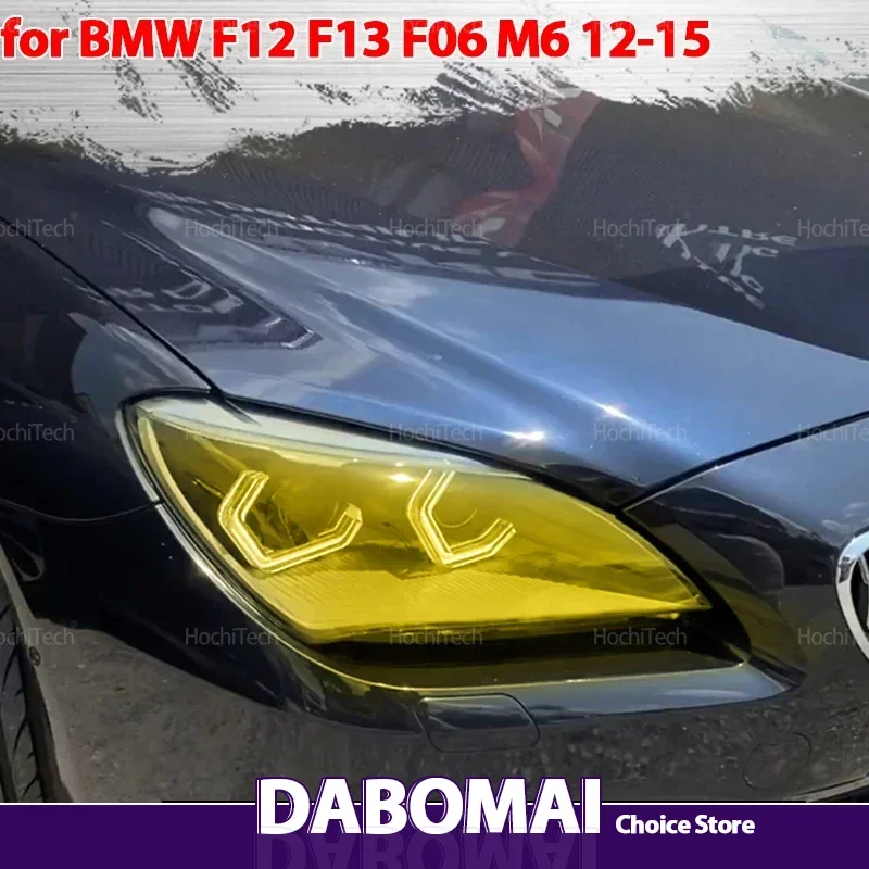 

for BMW 6 Series F12 F13 F06 M6 640i 650i 2012 2013-2015 Lemon Yellow Color Angel Eyes light DTM Style M4 Style Daytime Light