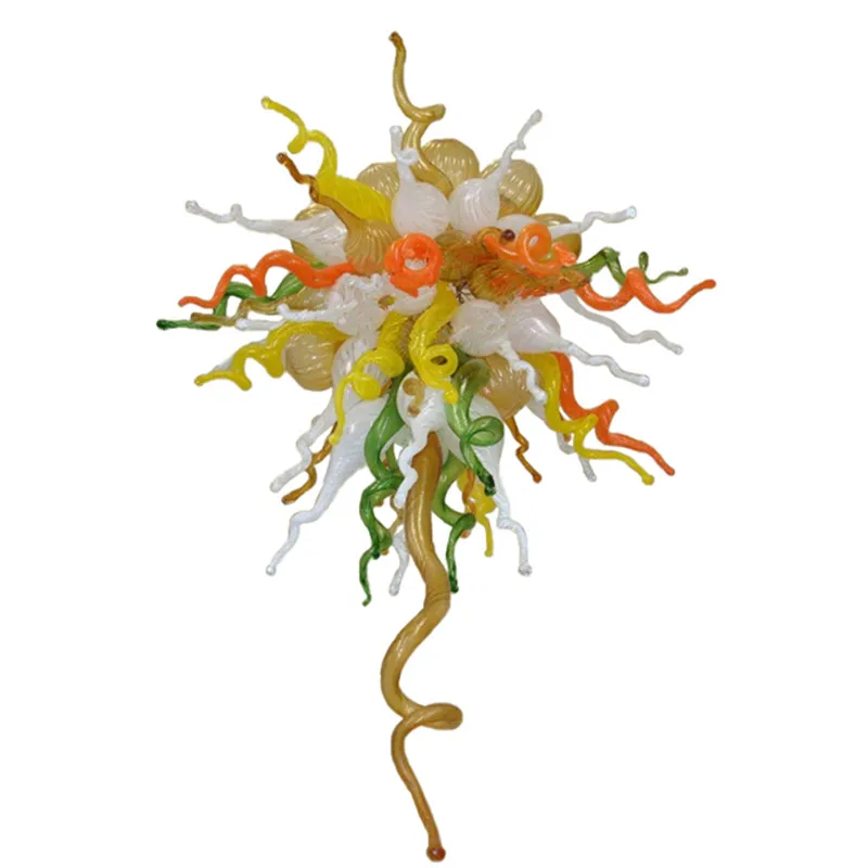 

Modern Chandelier Lamp Multi Color Indoor Lights Home Decor LED Hand Blown Glass Chandelier Lighting