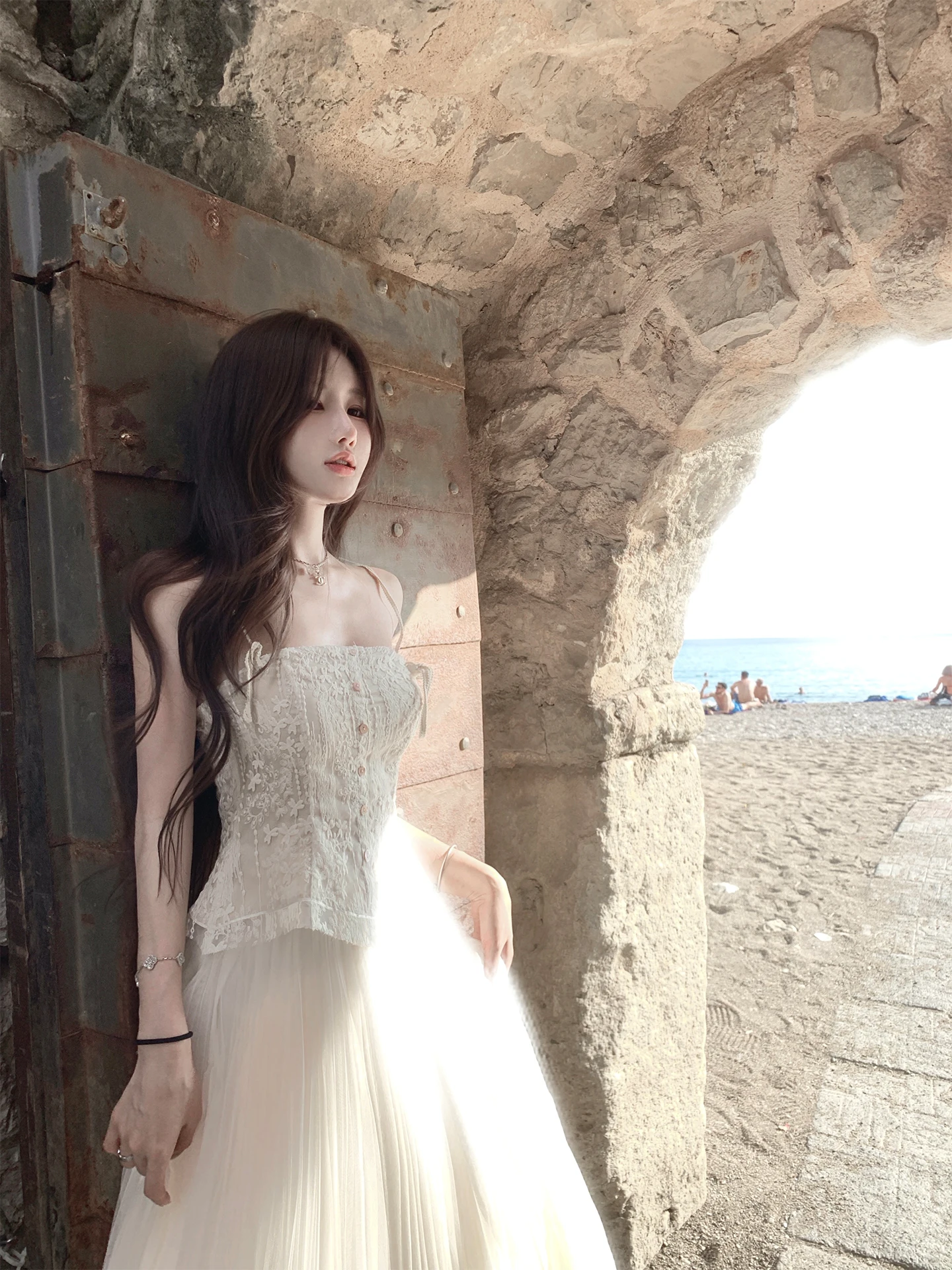 

Комплект Bigking: Жилет с массивной вышивкой и винтажными бретелями, топ и юбка для женщин, летний модный наряд