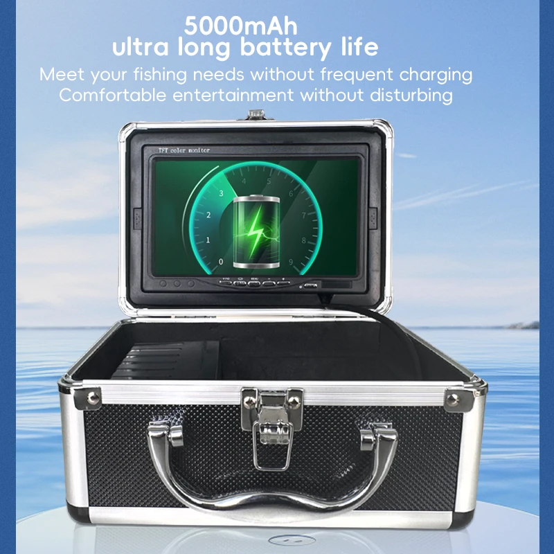 Underwater Fishing Camera with Infraed Night Vision Light 7 Inch LCD for Ice Lake Boat Kayak Fishing