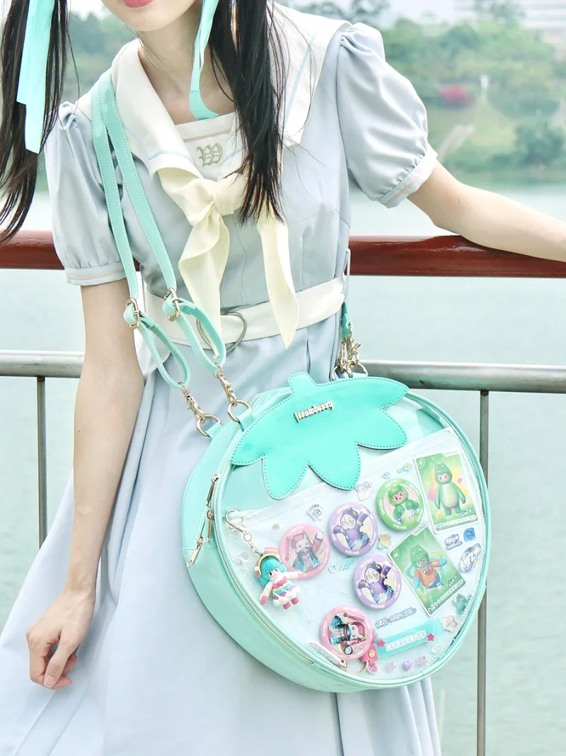 Sweet Strawberry Ita Mochilas Teenage Girls Lolita Mochilas Mujer Original Crossbady Bag Student Backpack Preppy Style Backpacks