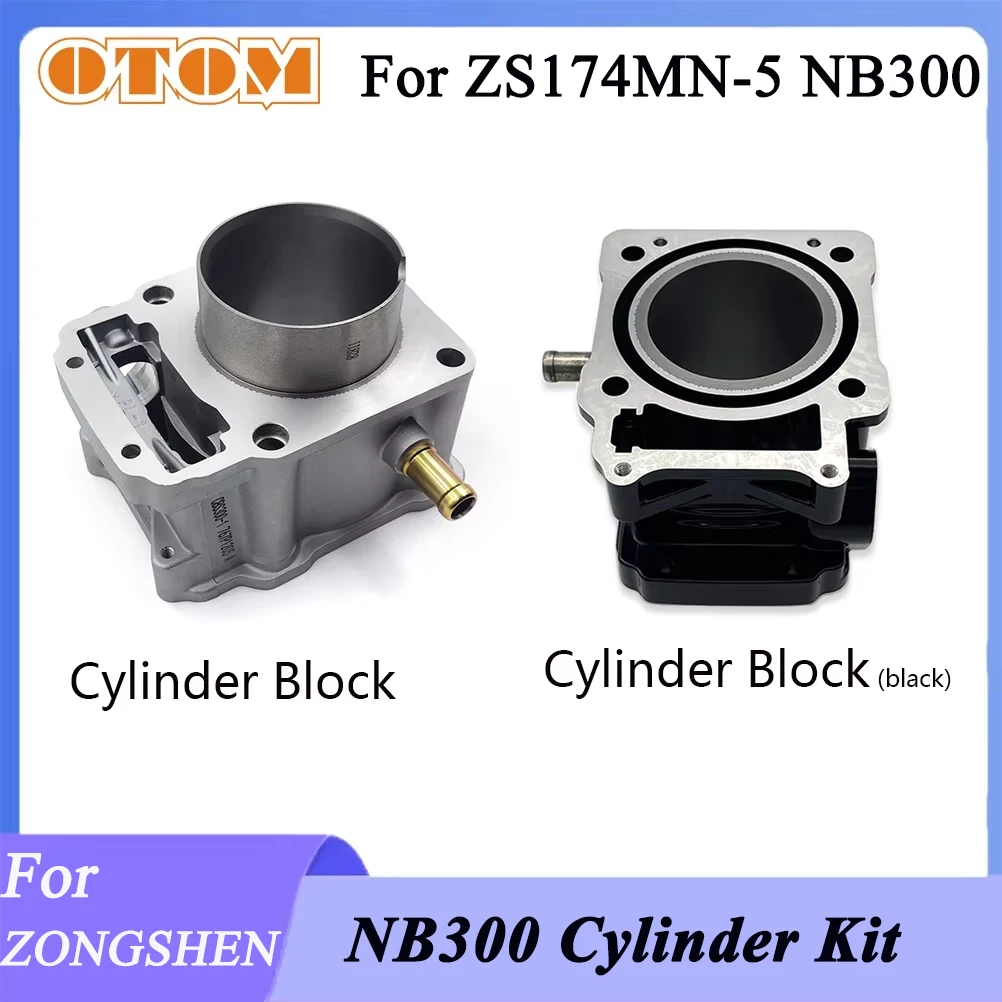 OTOM Motorcycle NB300 Cylinder Kit 74mm Cylinder Block Piston Ring Pin Gasket Pad For ZONGSHEN ZS174MN-5 Engine Motocorss Parts