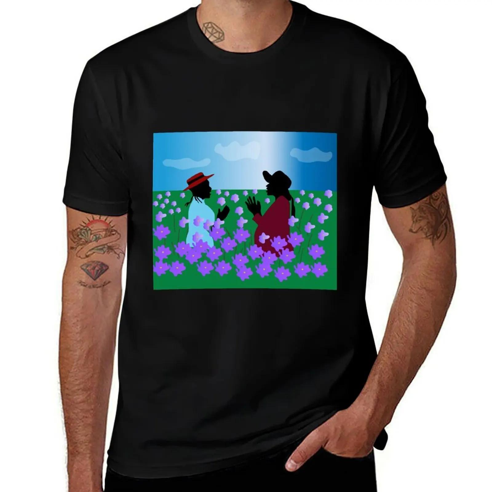 The Color Purple Nettie & Celie T-Shirt Work Utility Casual Tee Shirt
