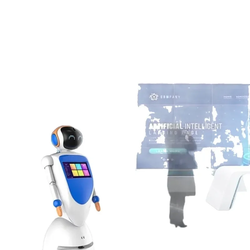 Bionic AI large model humanoid robot, intelligent obstacle avoidance dance robot language, welcome lover