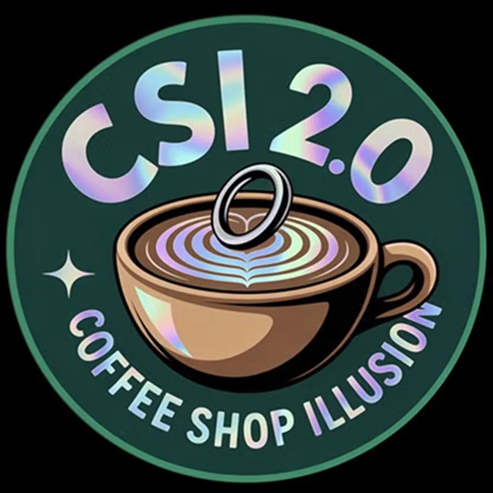 

CSI 2.0 - Coffee Shop Illusion 2.0 Magic Tricks Ring Vanishes in Coffee Classic Escape Magia Professional Close-up Gimmicks Prop