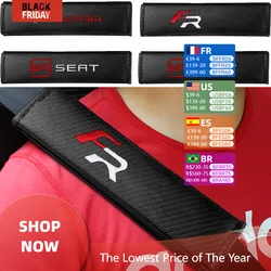 1/2PCS Car Accessories Seat Belt Pad Shoulder Cover Cushion Seat Belt Padding For Seat Cupra FR Racing Ibiza Leon Exeo Toledo