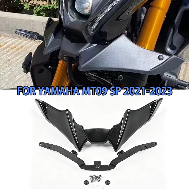 

For YAMAHA MT 09 MT-09 mt 09 MT09 SP 2021-2023 Motorcycle Accessories Naked Front Spoiler Winglet Aerodynamic Wing Kit Spoiler