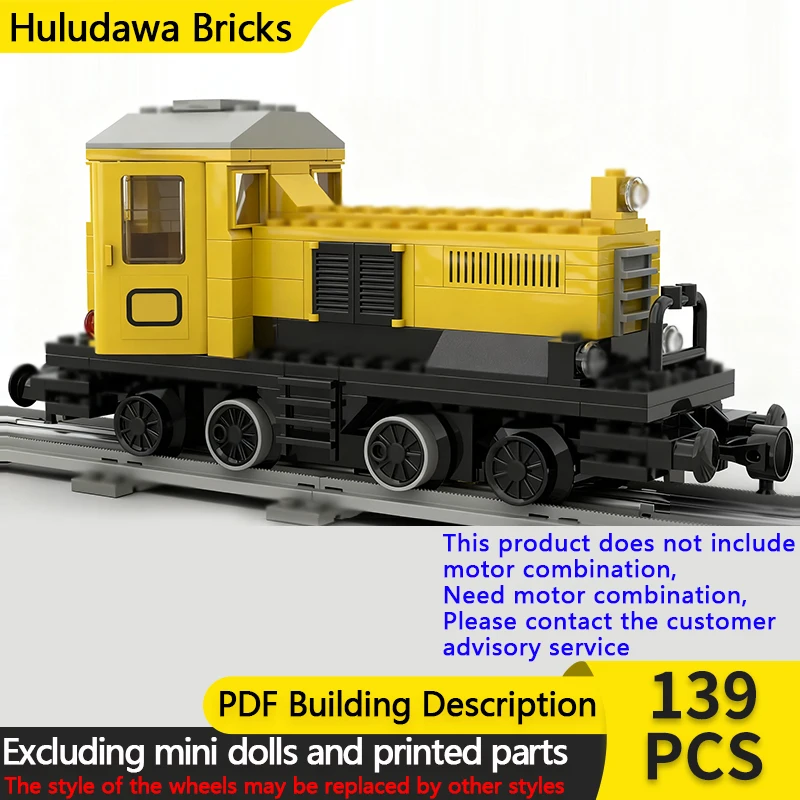 

City Car Model MOC Building Bricks German Railway Locomotive Modular Technology Gifts Holiday Assemble Children Toys Suit