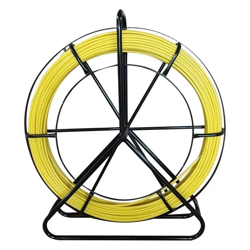 Fiberglass Wire Cable Running Puller Rod Duct Rodder Snakes 4/5/7mm Fish Tape Reel Unclogger Leader 50/100m for Home Garden