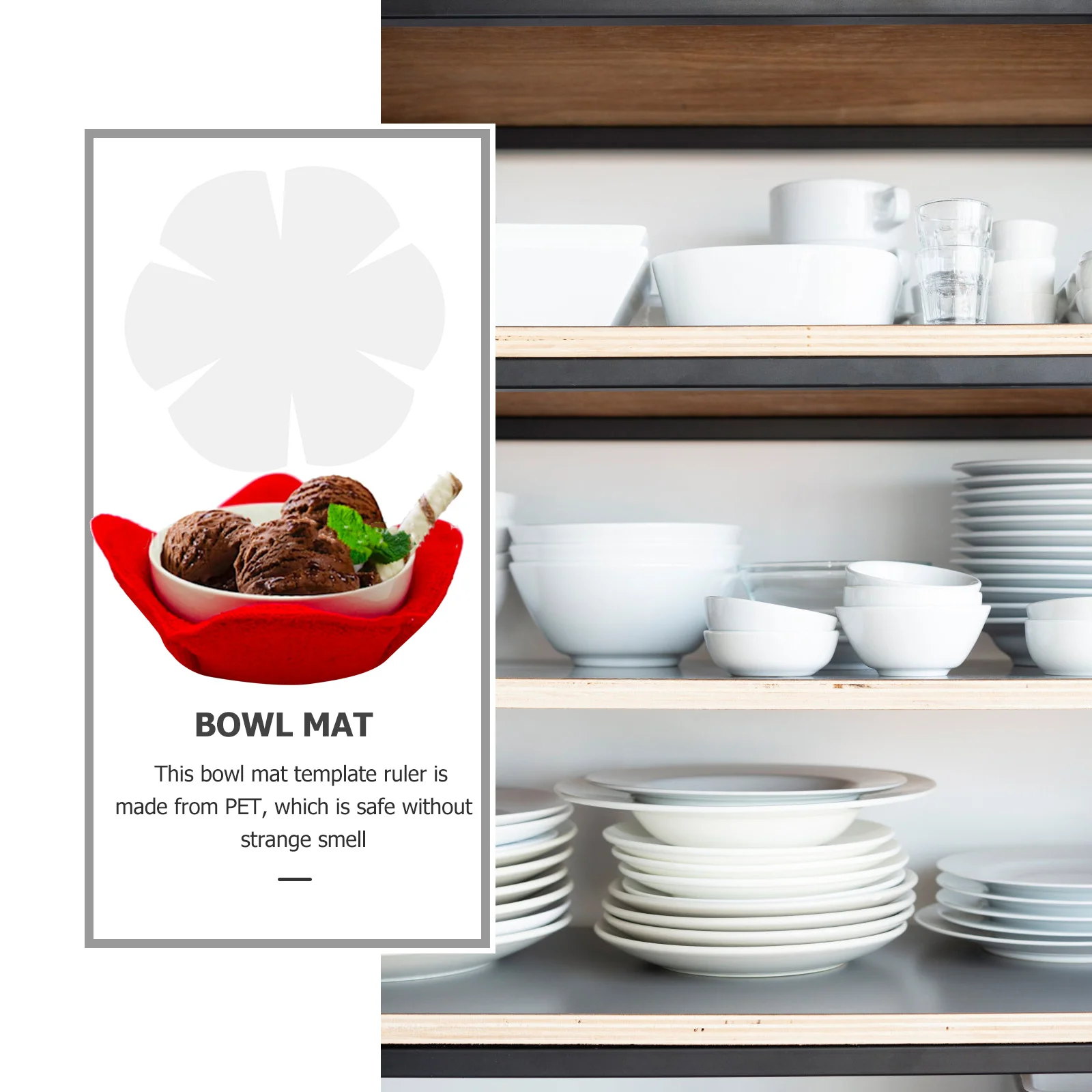 

DIY Patchwork Ruler Bowl Mat Template for Sewing Projects Professional Tailor Gift Idea Widely Used in Home Stores