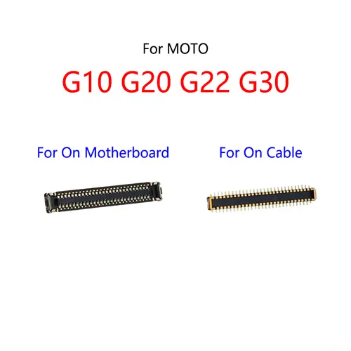 10PCS For Motorola Moto G10 XT2127 G20 XT2128 G30 XT2129 G22 E20 LCD Display Screen FPC Connector Port On Mainboard / Flex Cable - Image 3
