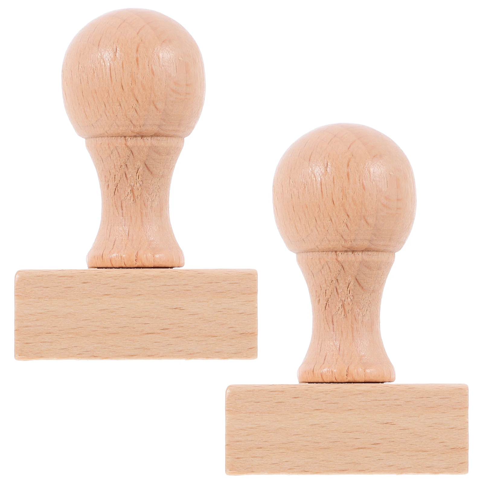 

2Pcs Wooden Craft Stamps for Kids Creative Scrapbooking Stamping Wooden Blocks Craft Tools for Card Making Projects