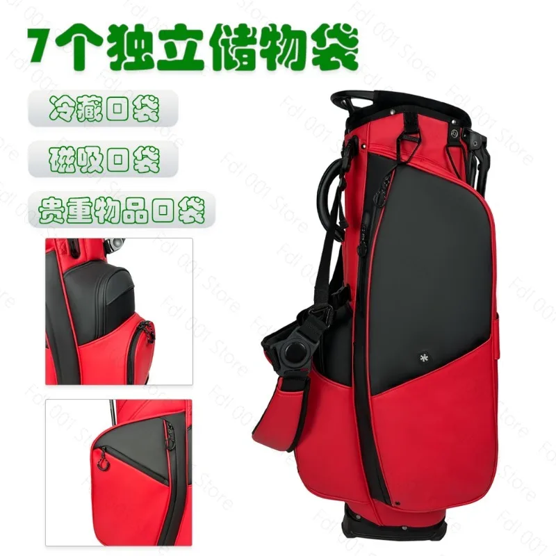 Golf Bracket Bag PU Lightweight Carry Multi-function Portable Waterproof