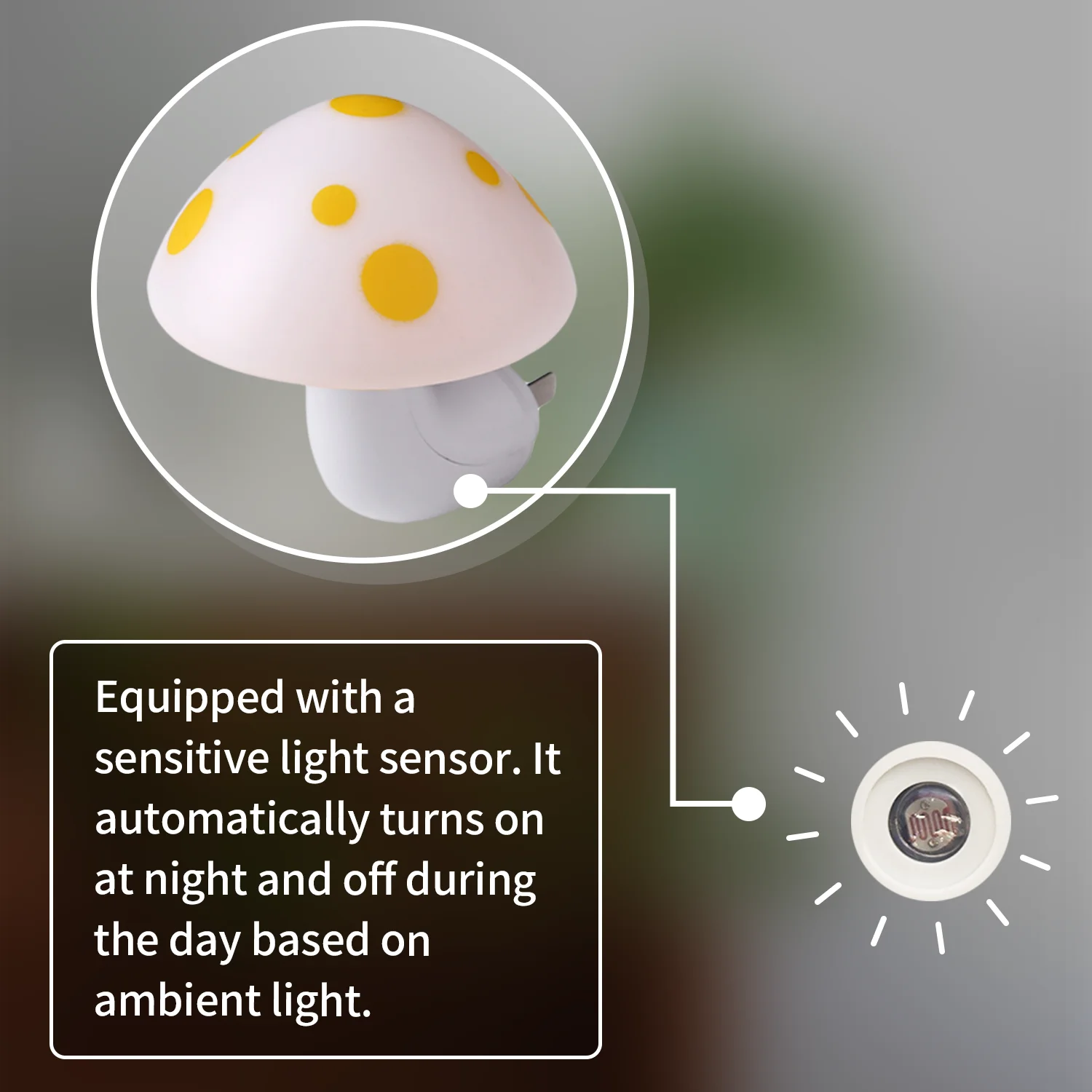 LED أضواء ليلية شكل الفطر الاستشعار التلقائي المرحاض ديكور غرفة نوم مصابيح الحائط التحكم في الضوء الاستشعار غرفة نوم ضوء الولايات المتحدة/الاتحاد الأوروبي التوصيل