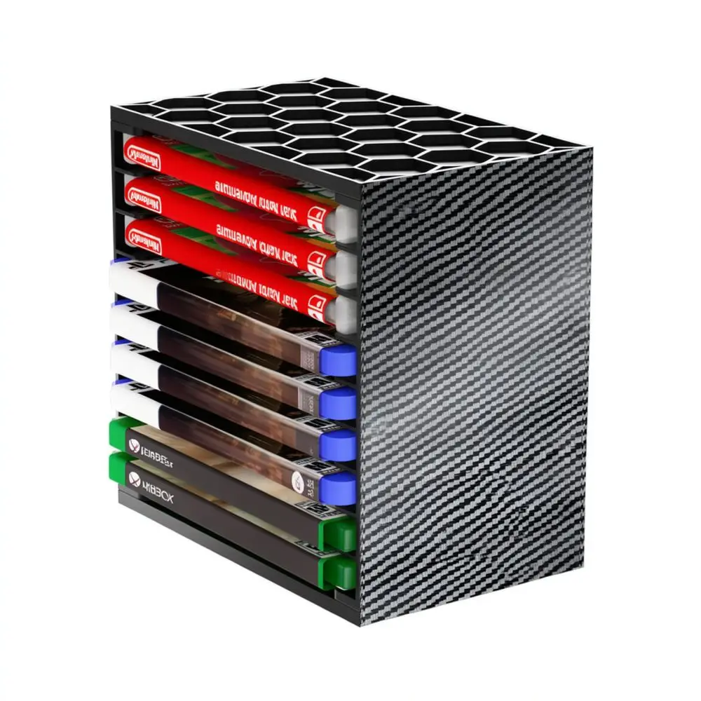 For For PS5 Game Card Storage Stand ABS Desk Organizer Rack Dustproof Holder Display Tower Gaming Accessories DIY Assembly
