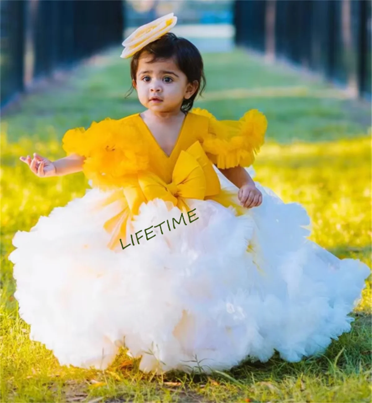 Handmade Flower Girl Dress Tulle Organza Layers Princess Birthday Party Gown for Girls New Special Gown