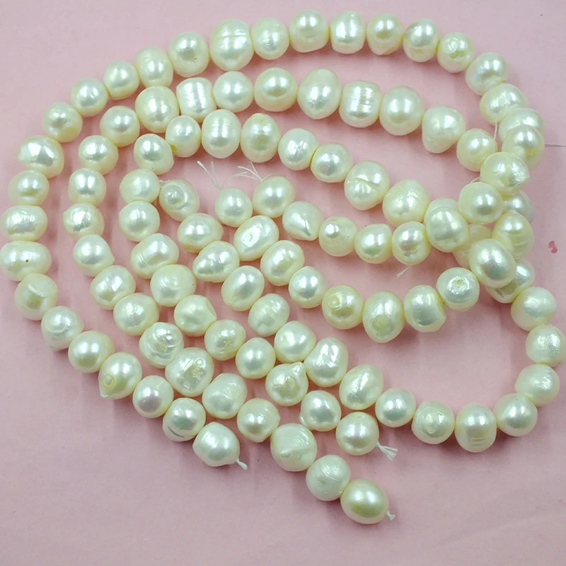 3 shares. 10-12MM giant natural baroque pearl. Loose beads. DIY Jewelry Beaded Necklace Material 38cm