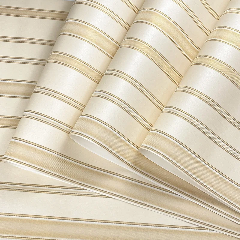 Modern Minimalist Vertical Stripe Wallpaper Environmentally Friendly Non-woven Fabric Living Room Bedroom Background Wallpaper