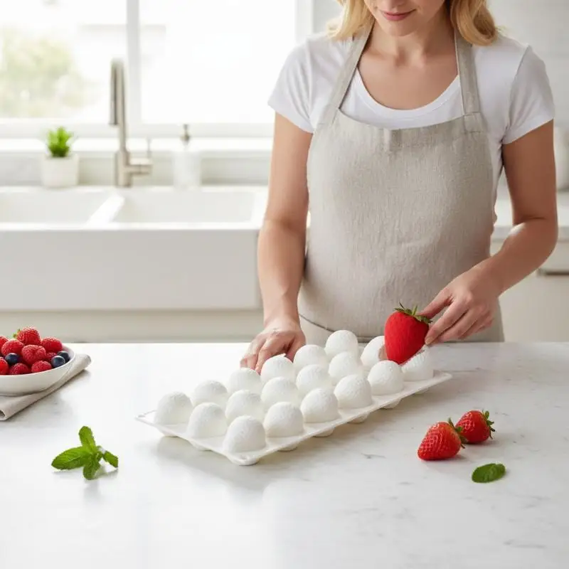 Silicone Baking Molds For Strawberry Fruit Dessert Mousse Mold Silicone Cake Mold Cake Decorations Reusable Making Moulds