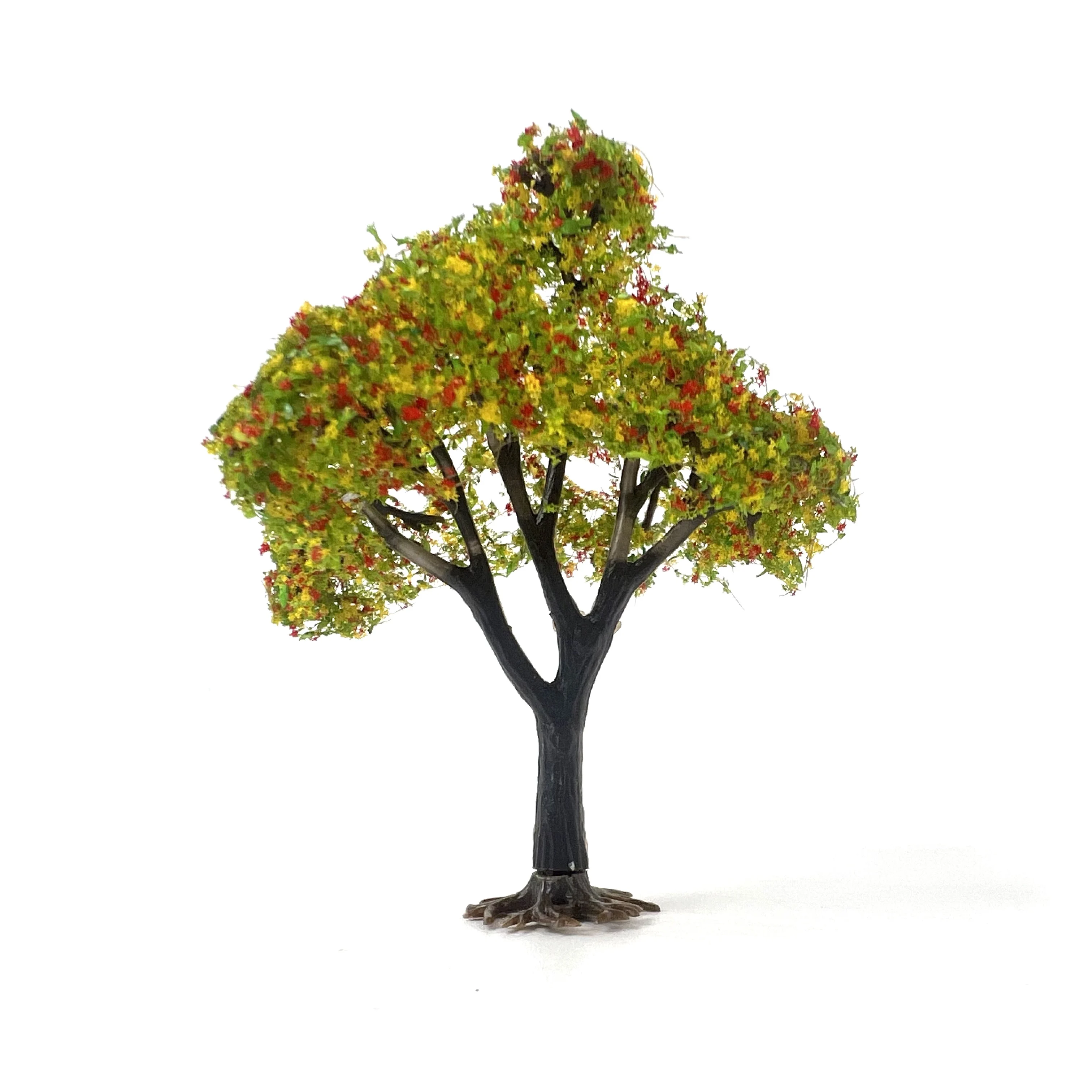 20 Stück Herbst-Miniatur-Landschaftsbäume mit abnehmbarem Sockelmodell für Dioramen und Modelleisenbahnanlagen – Detail 8