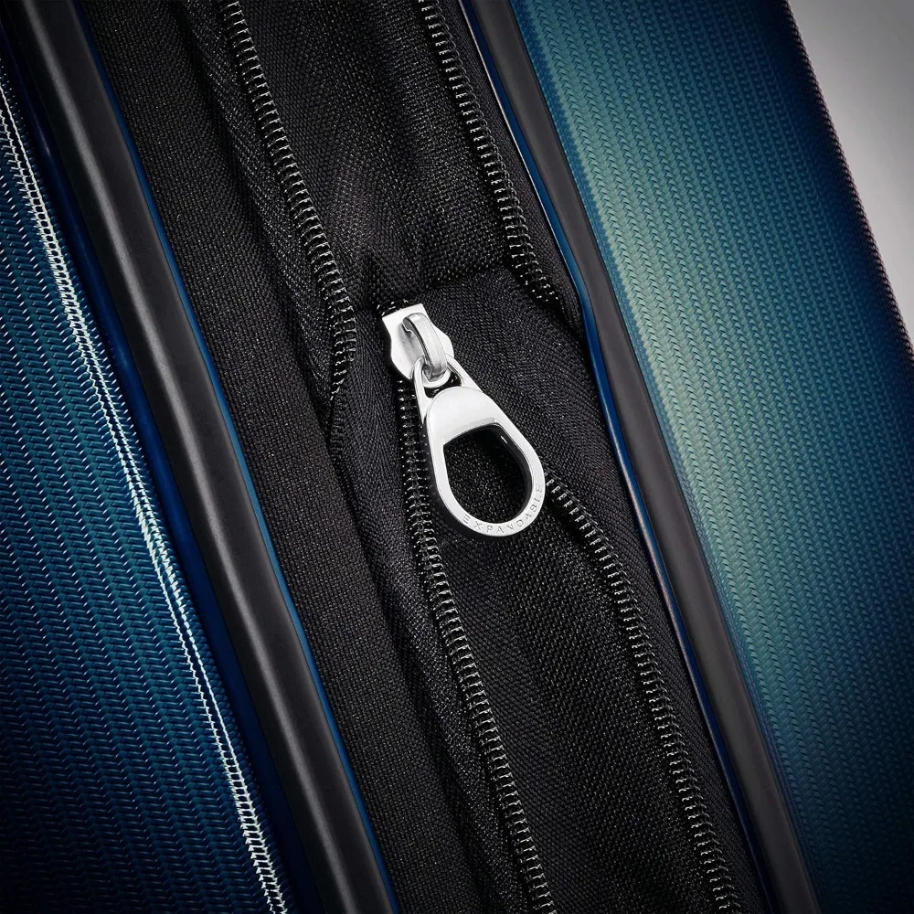 Carry-On Expandable Hardside Spinner Luggage, Navy Blue, 20-Inch, Luxury Travel Suitcase