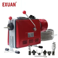 100D automatic electric pipe dredging machine sewer dredger toilet floor drain dredging cleaning machine