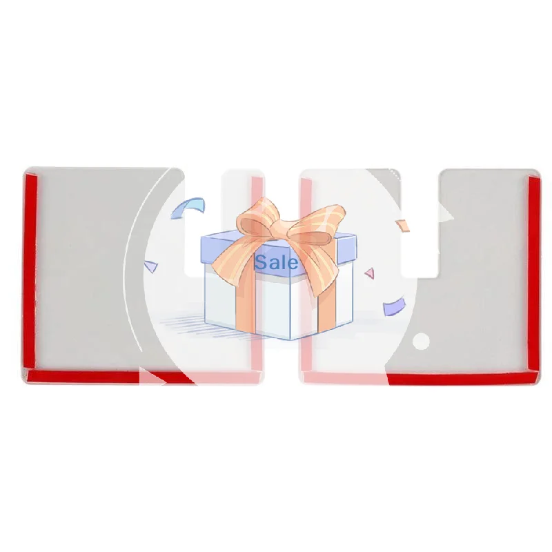 Clear Car Static Cling Document Holder No Residue Windshield Label Pocket for Tax Inspection Sticker Parking Ticket