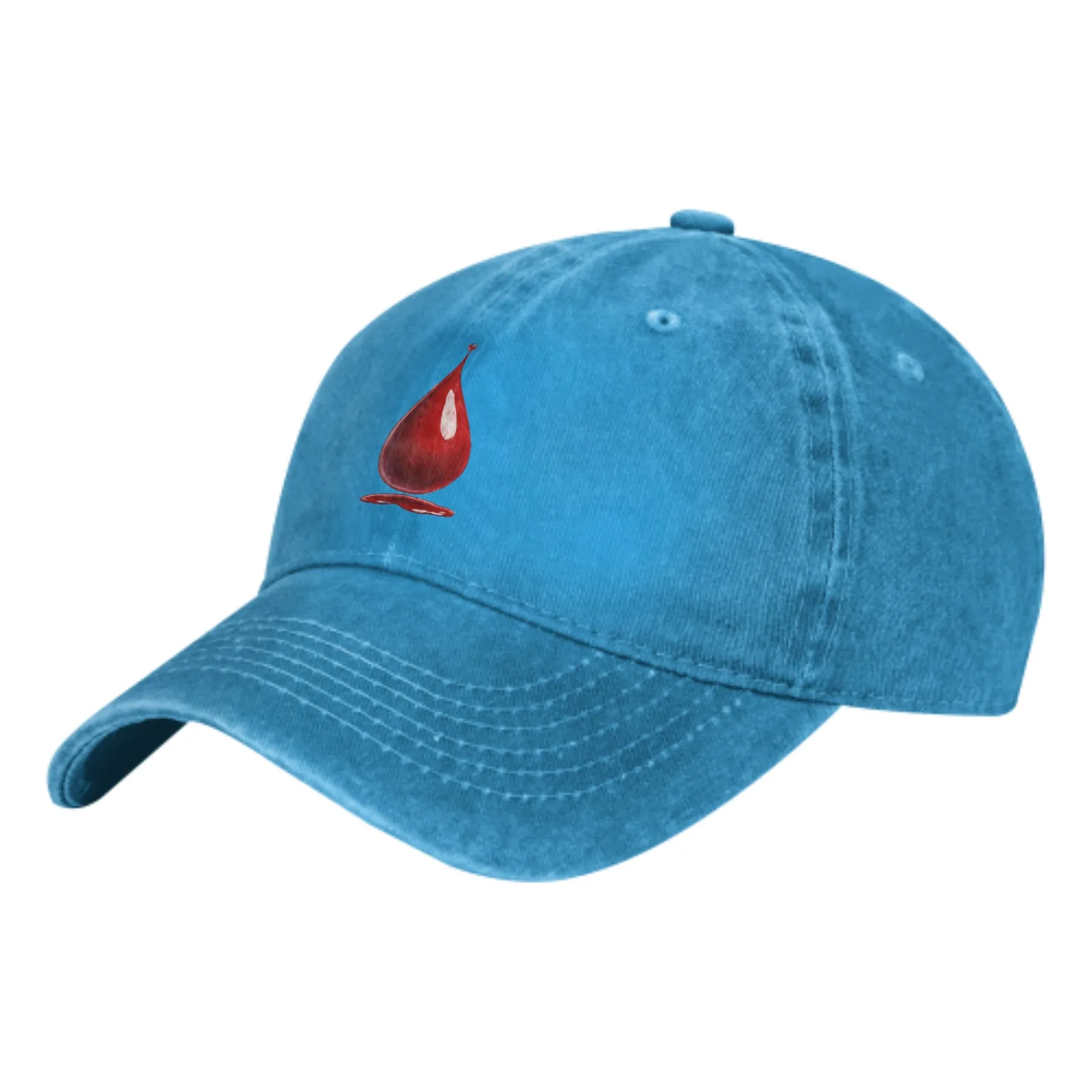 Red Blood Droplets Summer Classic Fashion Men Trucker Hat Cotton Breathable Women Cowboy Cap Outdoor Leisure Basketball Caps