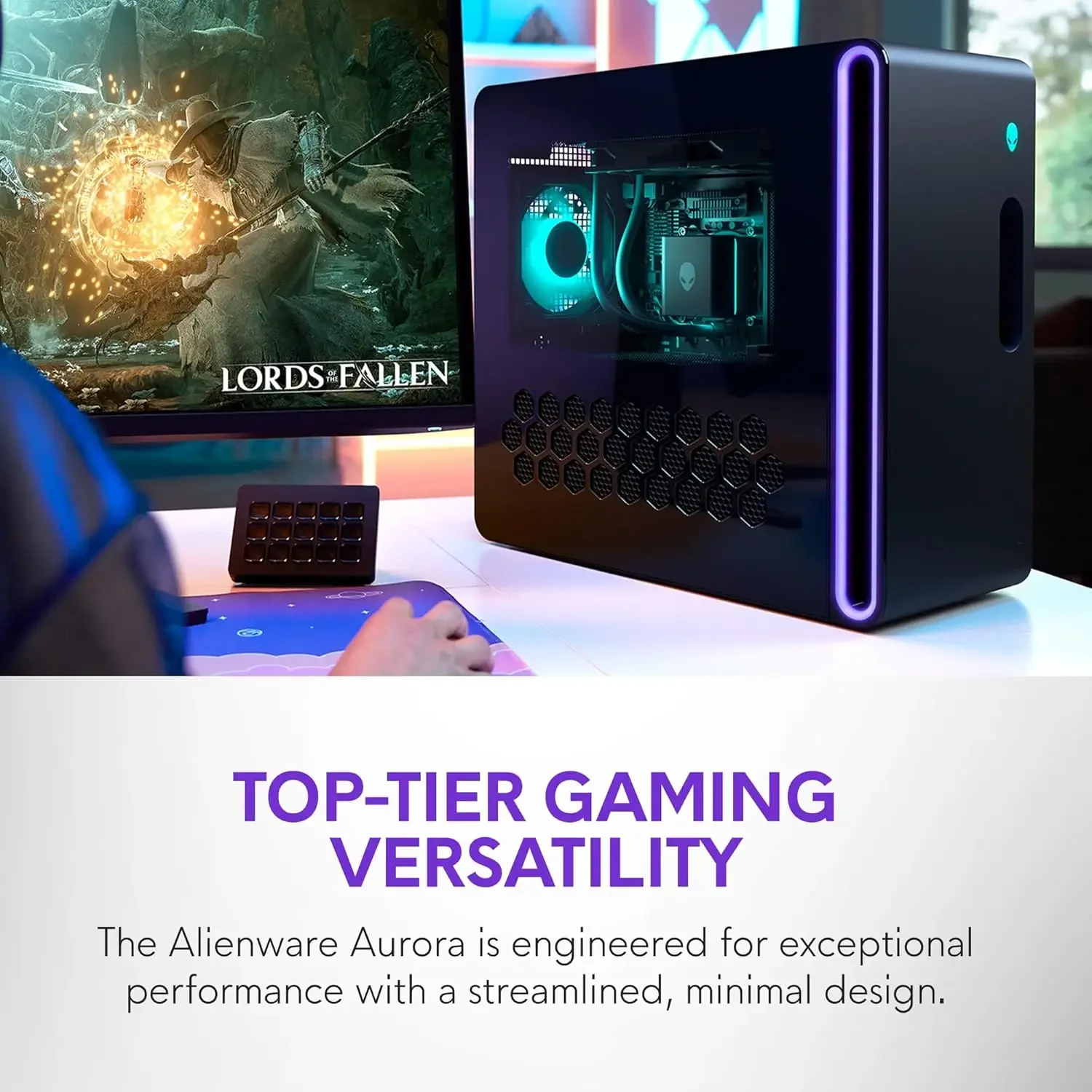 Игровой настольный ПК Alienware Aurora ACT1250 - процессор Intel Core Ultra 7 265KF, жидкостное охлаждение, видеокарта NVIDIA GeForce RTX 5060Ti