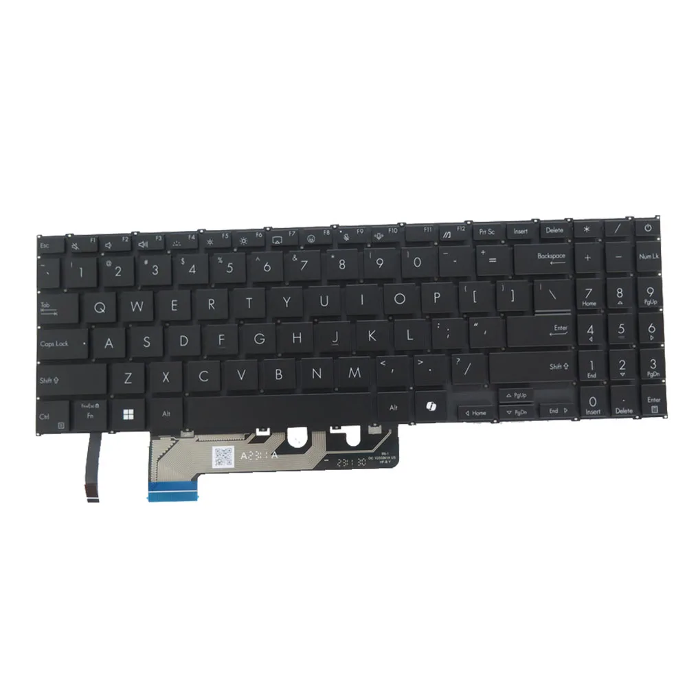 

Laptop Keyboard For ASUS Vivobook S 15 OLED S5507 S5507Q S5507QA M5506NA M5506UA M5506WA United States US With Backlit Black