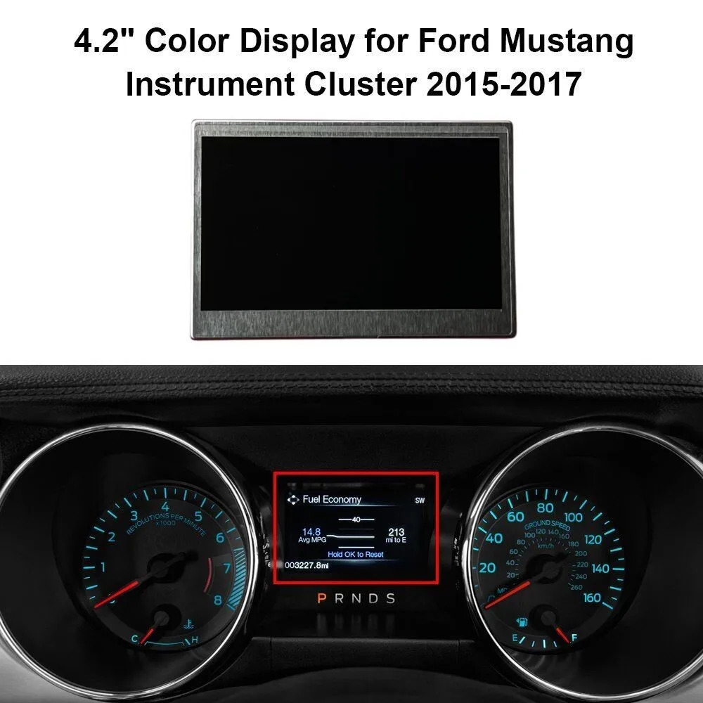 

4.2" Color Display for Ford Mustang Instrument Cluster LCD SCREEN Replacement