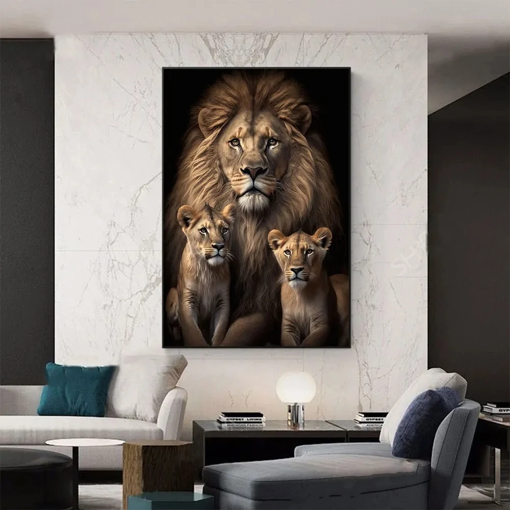 5D pittura diamante fai da te animale leone leopardo cervo mosaico ricamo trapano completo punto croce strass decorazioni per la casa J3535