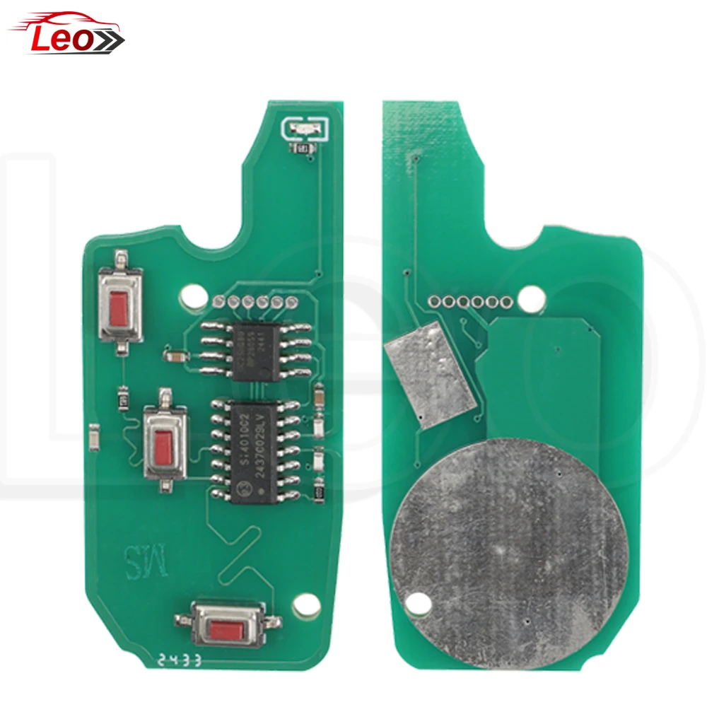 Leo Car Flip Marelli Remote Key 433MHz 48chip for Fiat Bravo Linea Stilo Punto Ducato Ypsilon Daily PEUGEOT BOXER Citroen Jumper