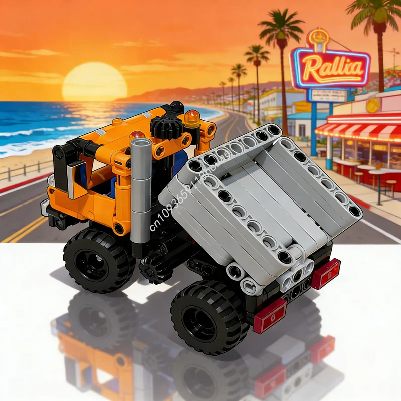 239pcs MOC Mini Technical Unimog Model Building Blocks Construction DIY Toy Idea Creative Education Christmas Gifts Brick Kids
