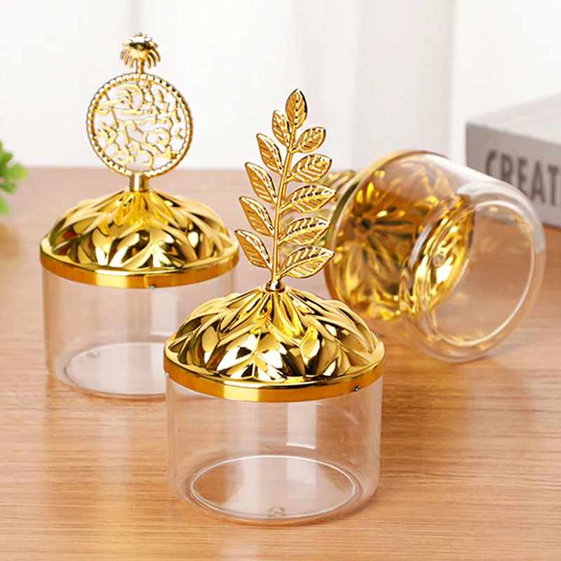 Candy Box Transparent Covered Small Cube Jewelry Storage Container Wedding Decoration Party Packaging Box Round Storage Bins