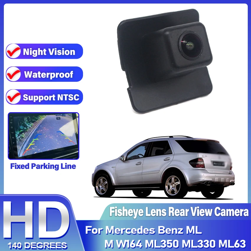 HD NTSC Car Rear View Reverse Camera For Mercedes Benz ML M W164 ML350 ML330 ML63 Wide Angle Waterproof Parking Backup Camera