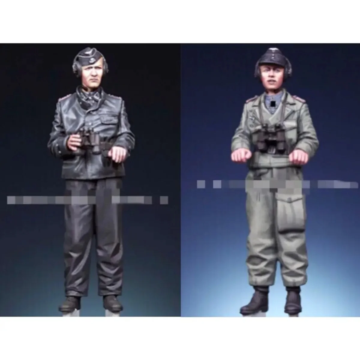 Kit de figurines en résine non peintes, char Ace allemand (2 personnes), non assemblé et non peint GK, 1/35