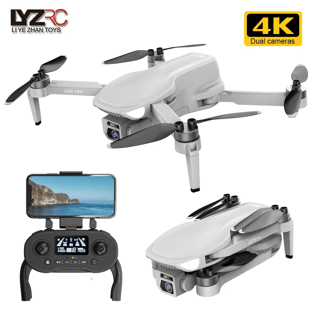 L500 PRO 4K GPS Drone With Camera Brushless Pro Quadcopter FPV 5G Wifi 1.2km 25mins Flight RC Helicopter Camera Mini Drone 250g