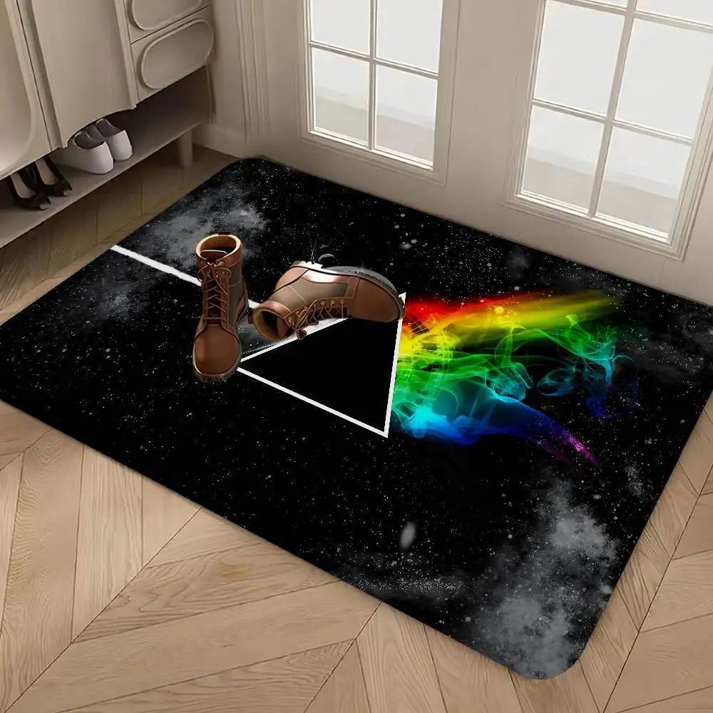 P-Pink-F-Floyds Rock Band Floor Mat INS Style Soft Bedroom Floor House Laundry Room Mat Anti-skid Household Carpets
