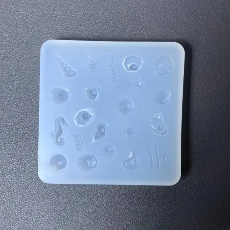  Reusable Silicone Ocean Theme Mold For Handmade Jewelry Charm Necklace Pendant Making Creative Gift