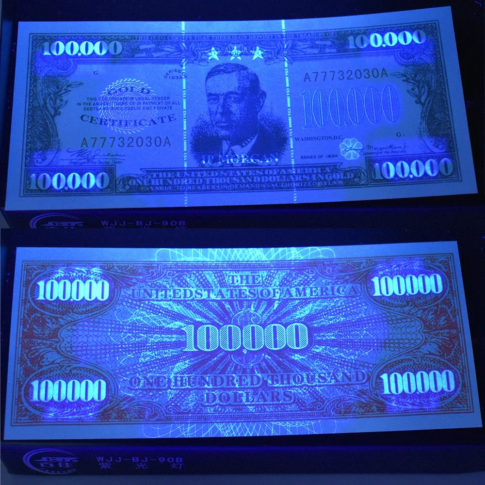 1934 Wilson 100,000 USD Banknote US One Hundred Thousand Dollar Commemorative Paper Money Collectibles Business Gifts