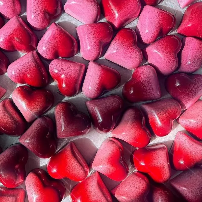 3D Polycarbonate Chocolate Molds Heart Shape Chocolate Bonbons Candy Valentine\'s Day Confectionery Baking Pastry Tools Utensils