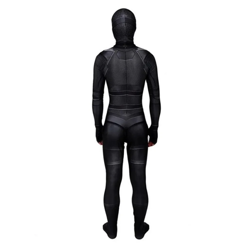 Disfraz de Halloween para hombre, traje Zentai de Van Huis, Spiderman, Stealth, negro, mono de fiesta para adultos y niños