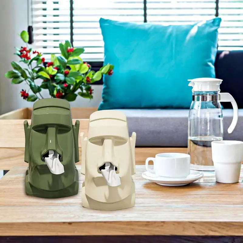 

Decorative Tissue Box Holder Statue Tissue Box Holder Decorative Cute Aesthetic Dispenser Modern Organizer For Home Farmhouse