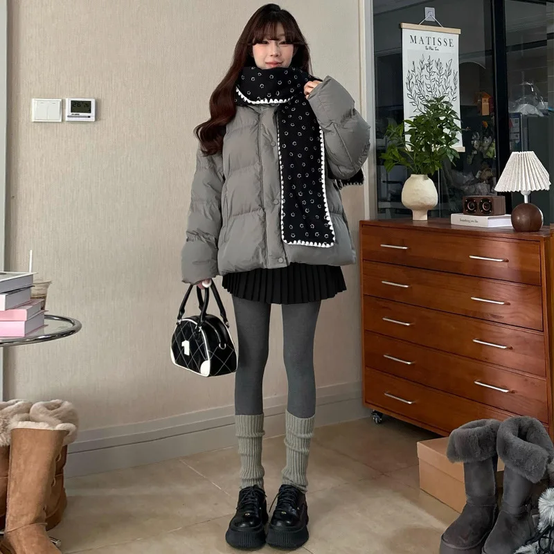 

Grey High-Waisted A-Shaped Pleated Skirt for Women Pear-Shaped Short Skirt Autumn Winter 2025 New Fashion