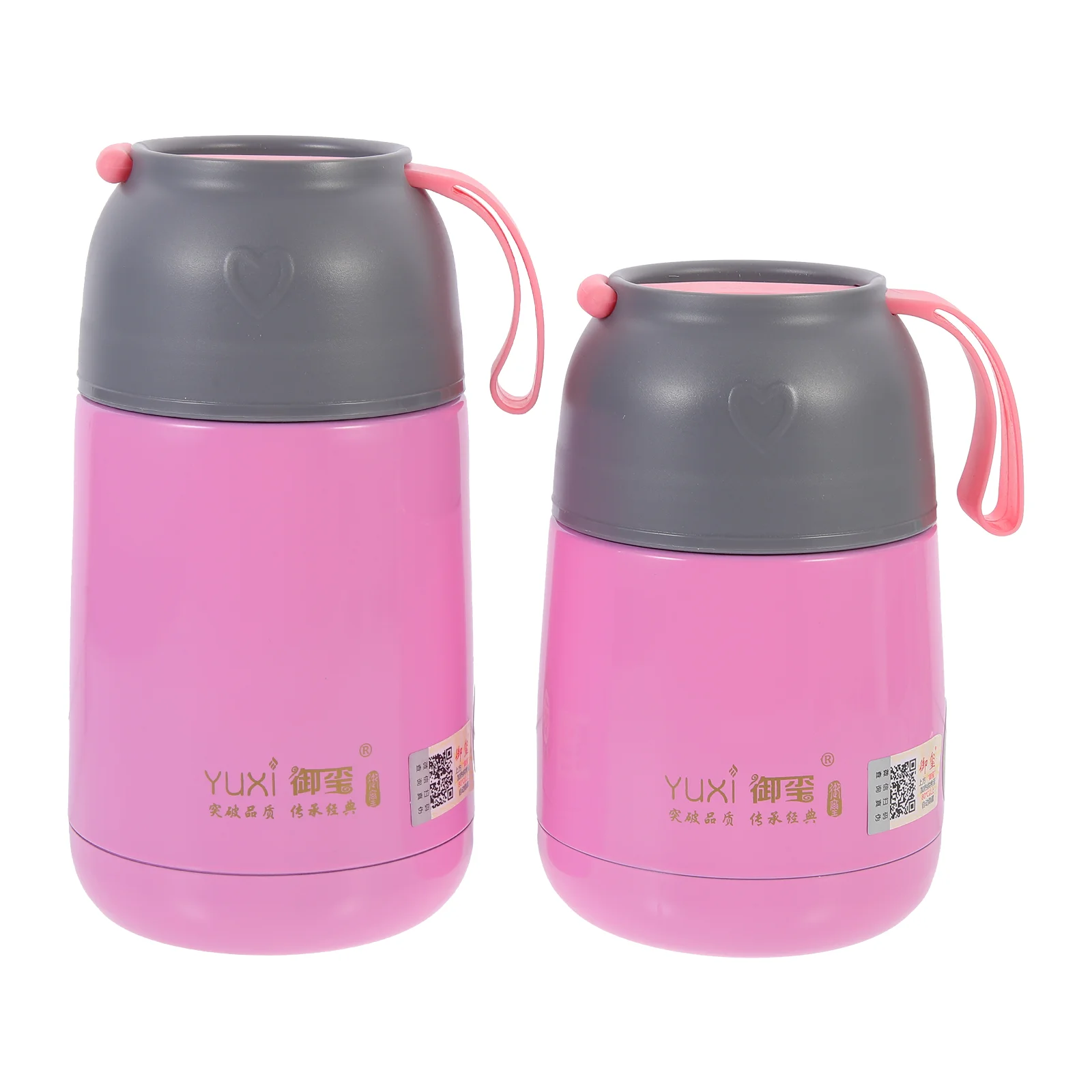 

2 Sets Stainless Steel Insulation Bucket Insulated Bottle Food Containers Leakproof Soup Flask Thermal Jar Braised Lunch Box